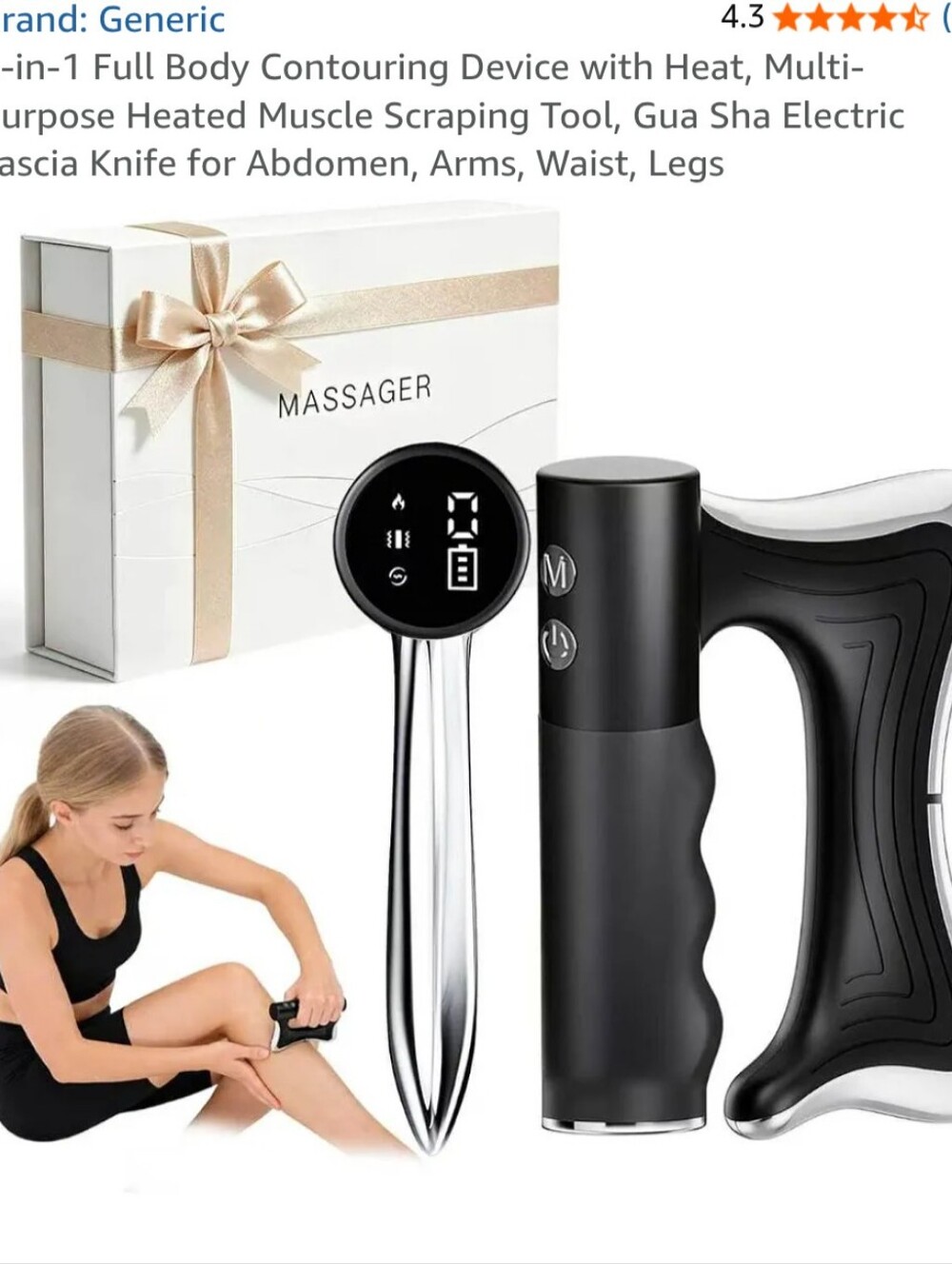 4 In 1 Full Body Contouring Device With Heat New Sealed Unbranded